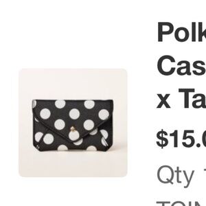 Kate Spade Polka Dot Envelope Card Case